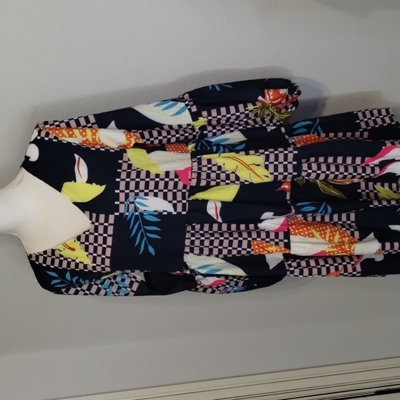 Colorful Patterned Women's Dress - Picture 3 of 6